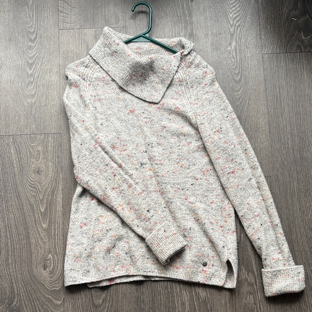 Women’s Northern Reflections Multicolor Cowl Neck Sweater with neck scoop-SizeM